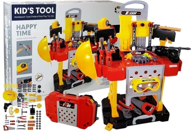 Detská dielňa 3v1 s náradím a kufríkom