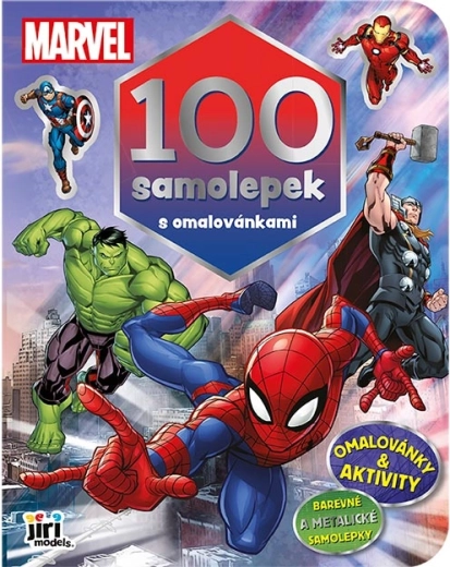 Marvel omaľovánky so 100 samolepkami