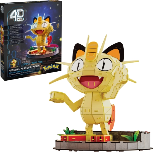 4D Build Pokémon Meowth 3D puzzle model na zostavenie