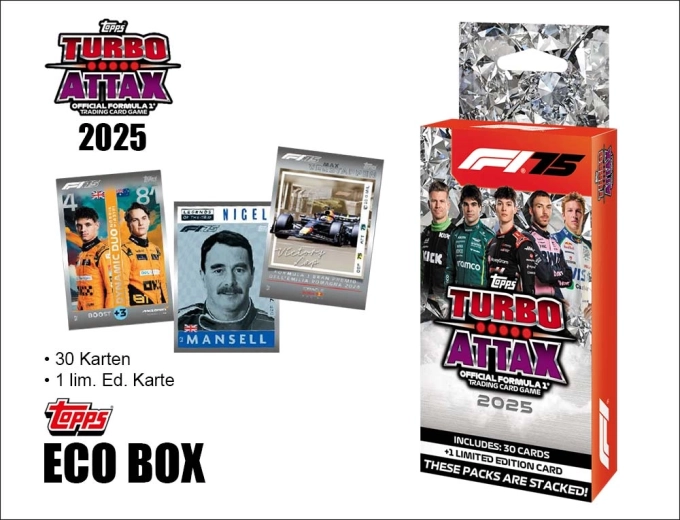 Turbo Attax Formula 1 2025 Eco Box so zberateľskými kartami
