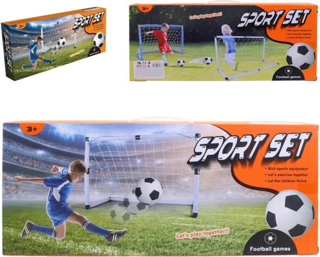 Futbalové bránky s loptičkou