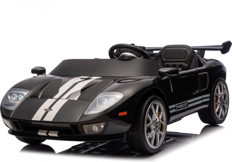 elektrické autíčko ford gt pre deti – čierne, 24 v, dvojité sedadlo