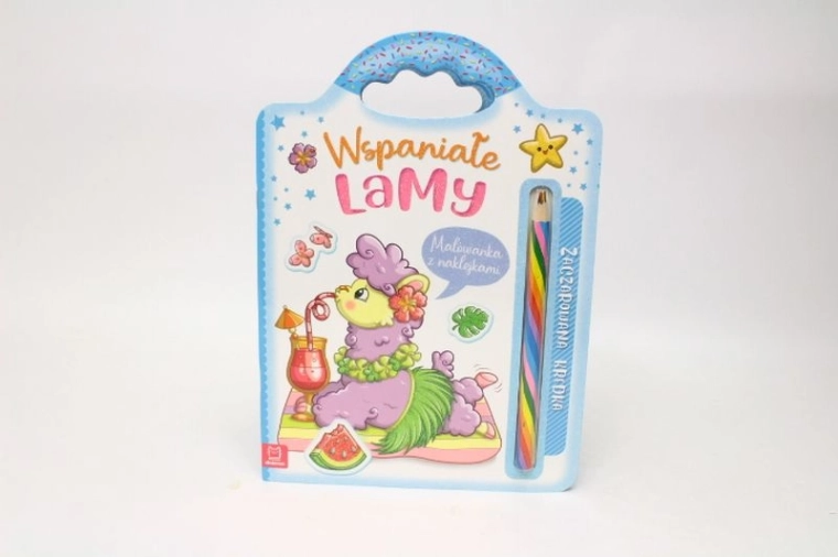 Kúzelná omaľovánka s dúhovou pastelkou – úžasné lamy