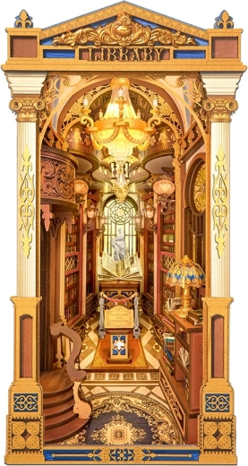 RoboTime knižný kútik Knižnica divov – DIY 3D skladačka s LED