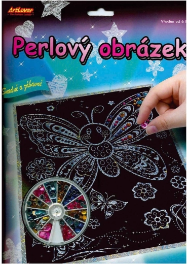 ARTLOVER Perlový obrázok Sovy 20x25 cm