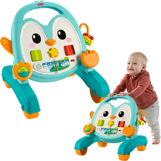 Fisher-Price hudobné chodítko a tlačidlo tučniak 2 v 1