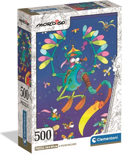 Clementoni puzzle 500 dielikov MORDILLO Lietajúci stroj