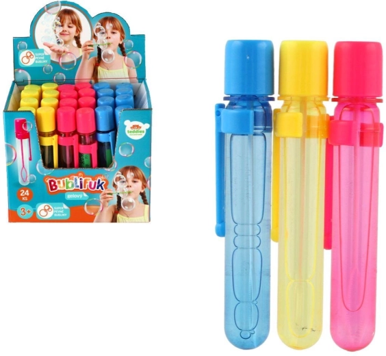 Mini gélový bublifuk 20 ml (12 cm, 3 farby) - 1 kus