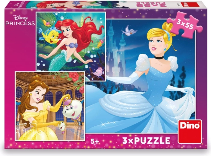 Puzzle DISNEY PRINCESS 3×55 dielikov