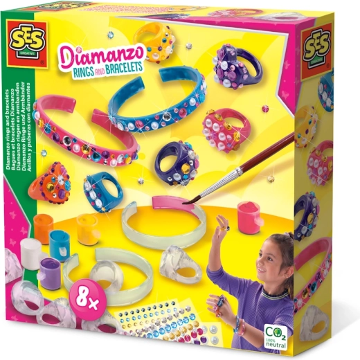SES Creative Diamanzo prstene a náramky kreatívna sada