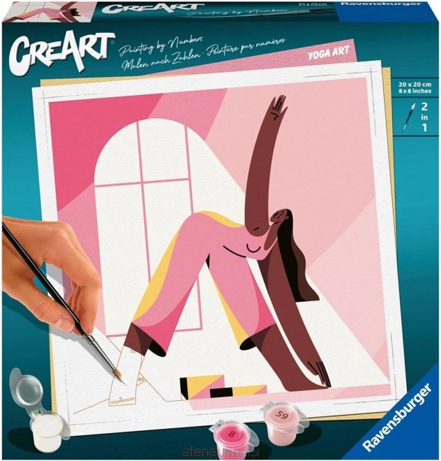 CreArt Yoga maľovanie podľa čísel
