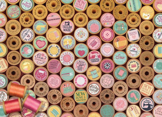 Puzzle Šťastné vyšívanie 1000 dielikov COBBLE HILL