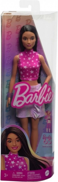 Barbie Fashionistas bábika s ružovým topom s hviezdami
