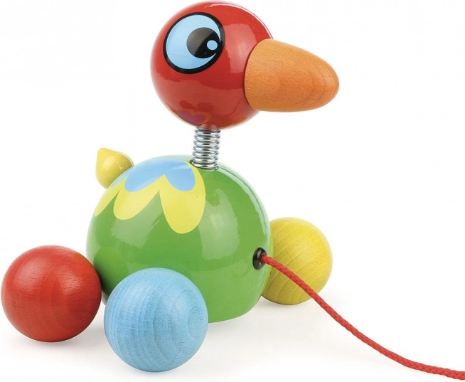 Ťahacie drevené vtáčatko VILAC