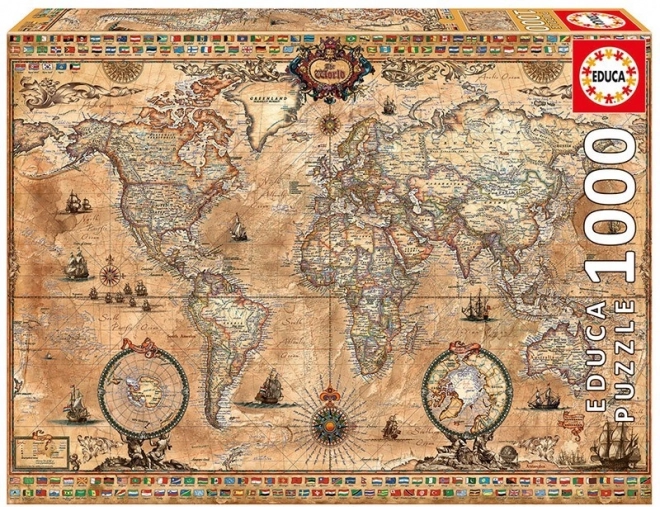 Puzzle 1000 prvkov, Antická mapa