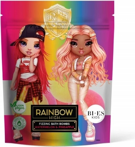 Šumivé kúpele Rainbow High melón a ananás 6×55 g