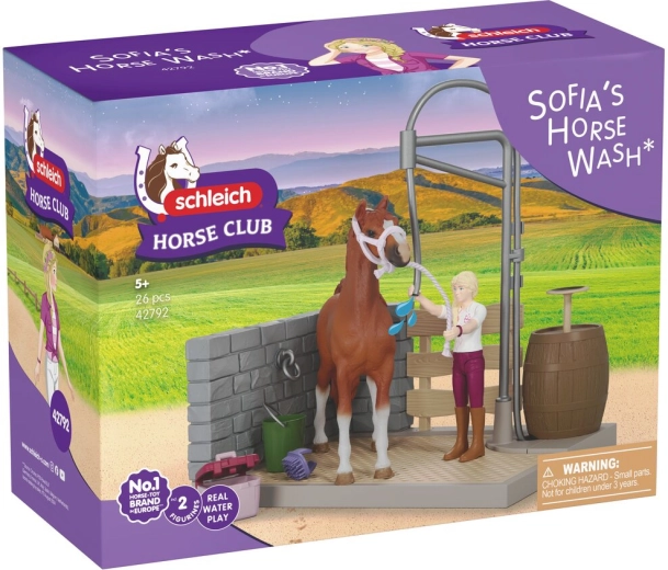 Umývací box pre kone Sofia SCHLEICH Horse Club s funkčnou sprchou