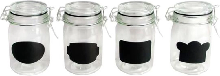 Sklenený pohár s patentným uzáverom 230 ml – popisovateľný TORO