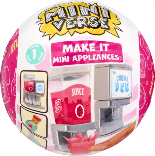 MGA’s Miniverse Make It Mini Appliances – mini dávkovač nápojov a ľadu (blind box) - 1 kus