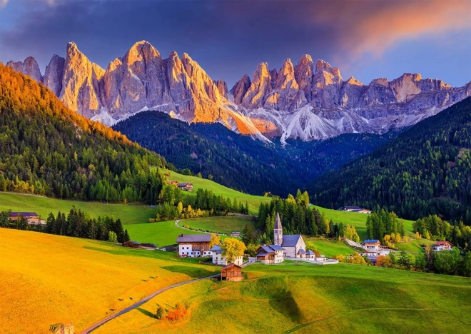 ENJOY puzzle kostol v Dolomitoch, Taliansko – 1000 dielikov