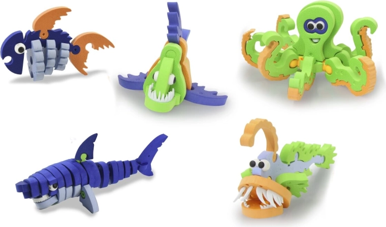 Jamara 3D mäkké skladacie puzzle Sea World (morský svet) - 1 kus