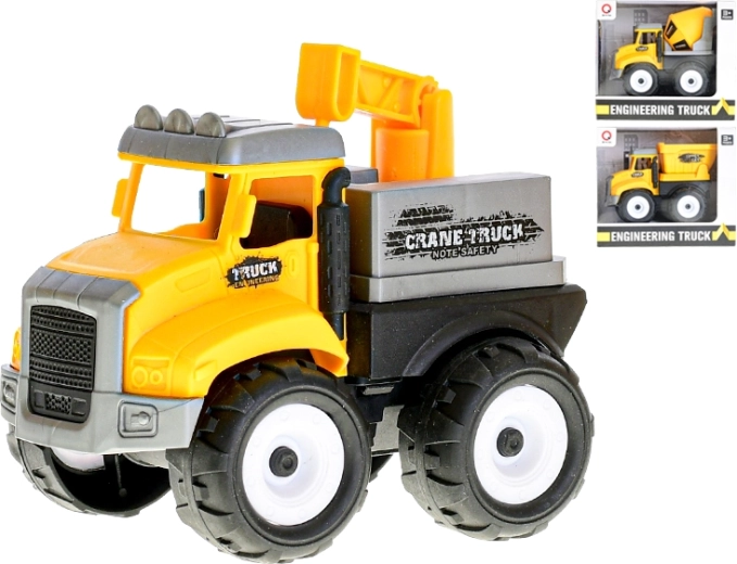 Auto stavebné na zotrvačník – domiešavač, sklápač alebo žeriav