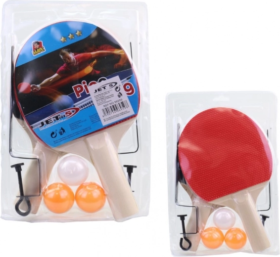 Pingpongová sada s 3 loptičkami a sieťkou