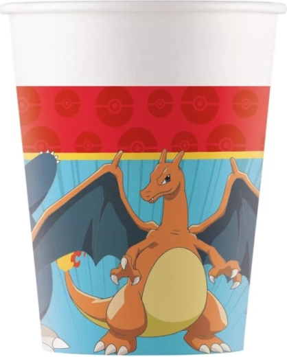 Pokémon párty papierové kelímky Next Generation 200 ml (12 ks)