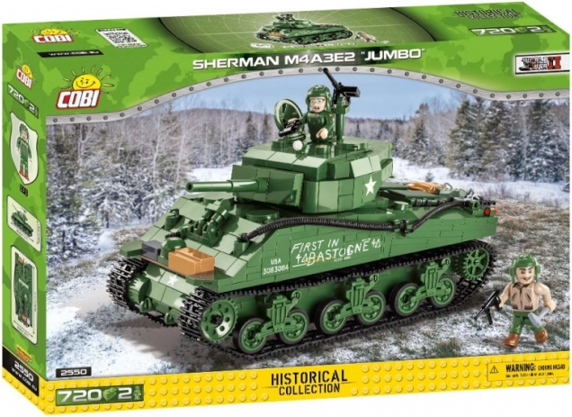 Stavebnica tanku COBI Sherman M4A3E2 Jumbo Cobra King (720 dielikov)