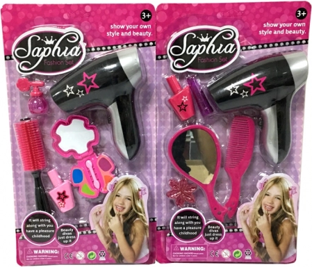 Detská kozmetická sada s fénom – hra na kaderníčku a líčenie