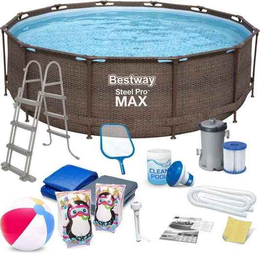 Záhradný rámový bazén 366 × 100 cm s príslušenstvom BESTWAY