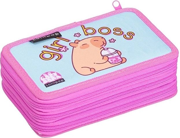 LizzyCard textilný trojposchodový peračník capybara