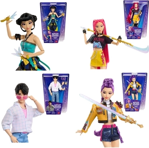Mattel K-pop Demon Hunters módna bábika assort - 1 kus