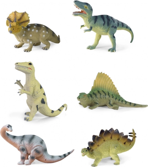 Sada dinosaurov 6 druhov 20–23 cm - 1 kus