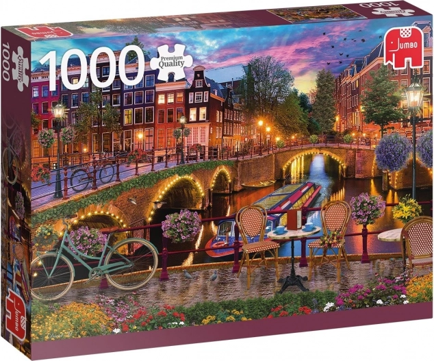 JUMBO puzzle vodné kanály v Amsterdame – 1000 dielikov
