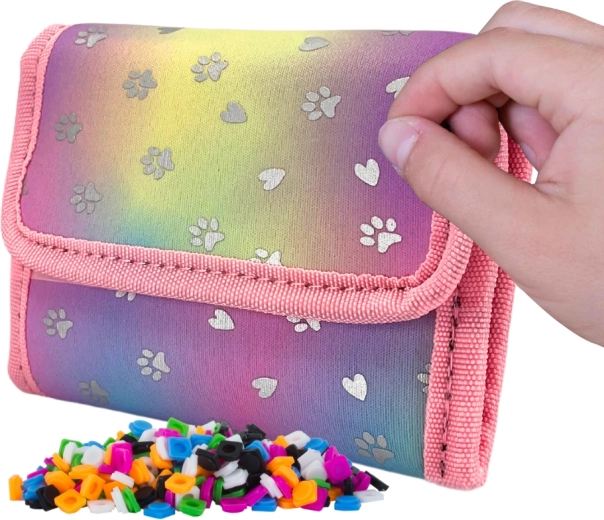 Pixie Crew peňaženka enchanted hearts & paws – ružová so srdiečkami a labkami