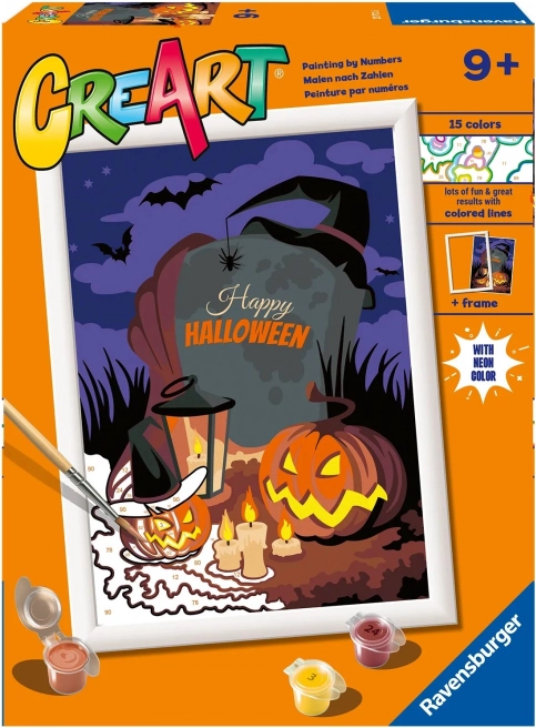 CreArt halloweenska atmosféra – maľovanie podľa čísel