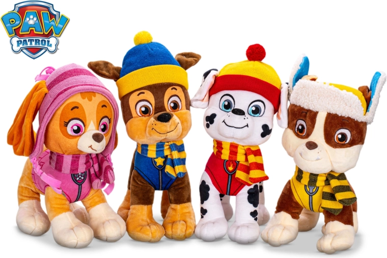 Plyšová hračka Tlapková patrola zimná edícia 27 cm