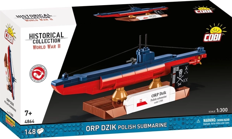 Stavebnica COBI ORP Dzik – poľská ponorka 1:300 (148 dielikov)