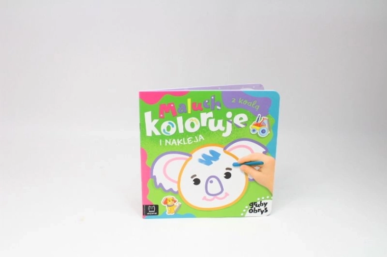 Aksjomat Maluch vyfarbuje a lepí samolepkami – koala (silná kontúra)
