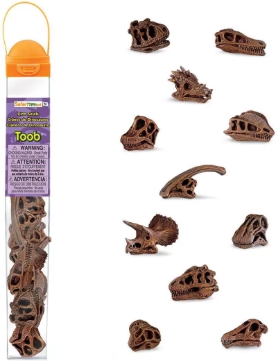 Safari Ltd. TOOBS tuba – lebky dinosaurov