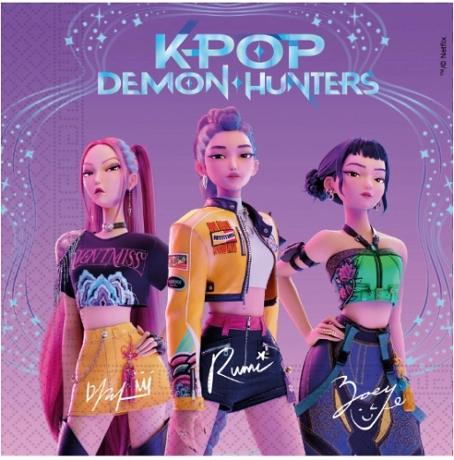 Papierové obrúsky Demon hunters – K-POP, 33 × 33 cm (20 ks)