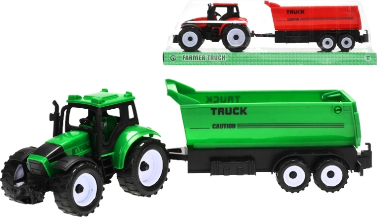 Traktor s vlečkou na zotrvačník, 29 cm