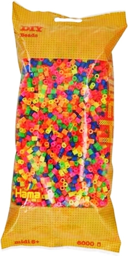 Neónové zažehľovacie koráliky 6000 ks