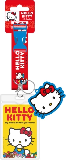 Hello Kitty šnúrka na krk s príveskom a obalom na ID