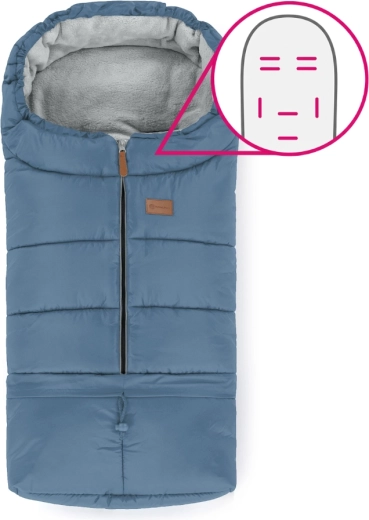 Petite&Mars nastaviteľný fusak 3v1 Jibot horizontal ocean blue