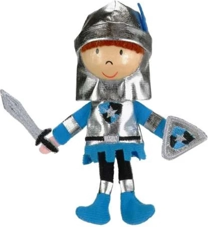 Prstová bábka modrý rytier