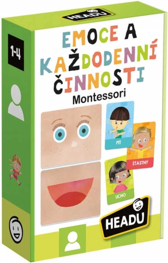 Headu Montessori emocionálne výrazy a každodenné činnosti – náučná hra
