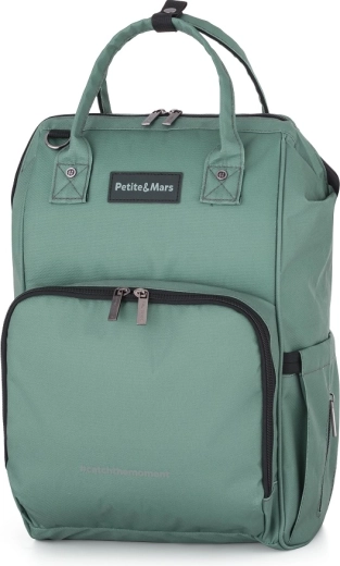 Petite&Mars prebaľovací batoh na kočík Jack Catchthemoment Misty Green
