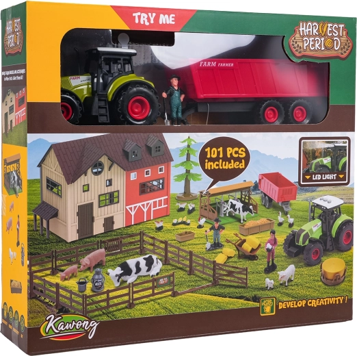 Mega farma s traktorom a príslušenstvom